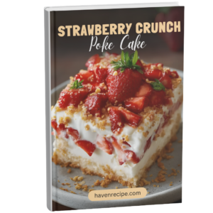 Strawberry Crunch Poke Cake Cake